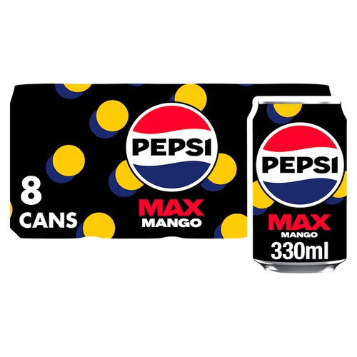 Pepsi Max Mango No Sugar Cola Cans 