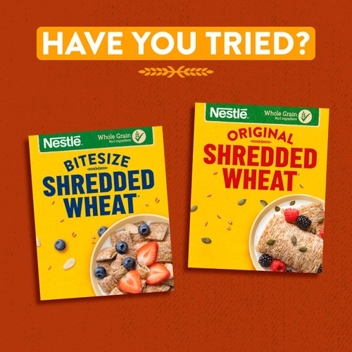 Nestle Shredded Wheat Bitesize Honey & Nut Cereal 500g