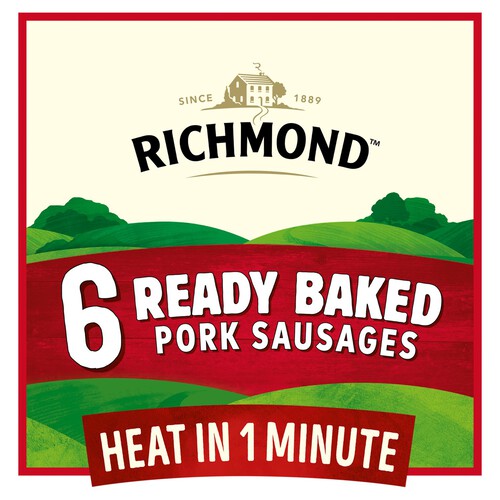 Richmond 6 Ready Baked Pork Sausages