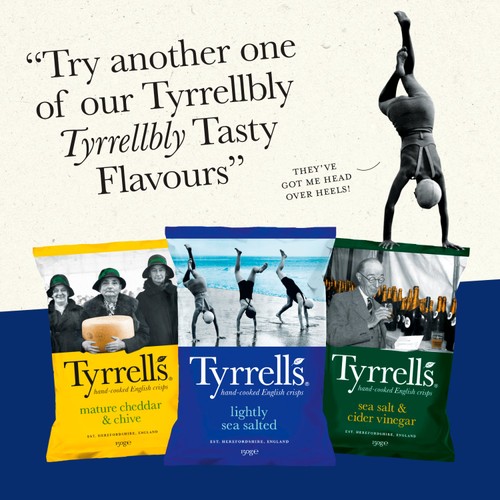 Tyrrells Lightly Sea Salted  Sharing Crisps 