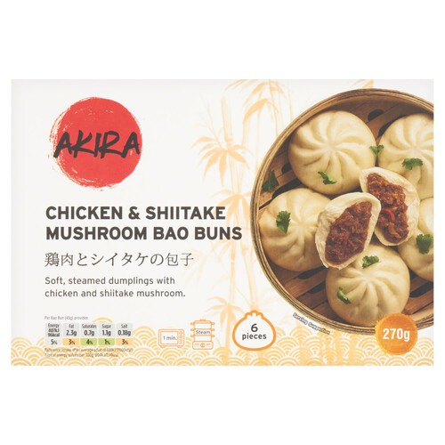 Akira Chicken Shitake Mushroom Bao Buns