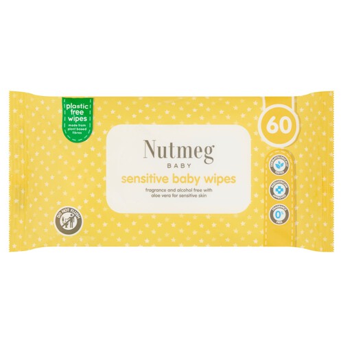 Nutmeg Sensitive Baby Wipes 