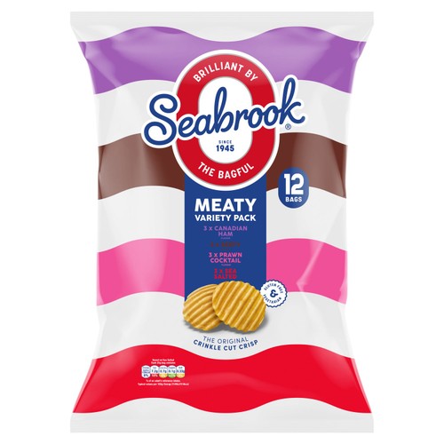Seabrook crisps meaty variety pack
