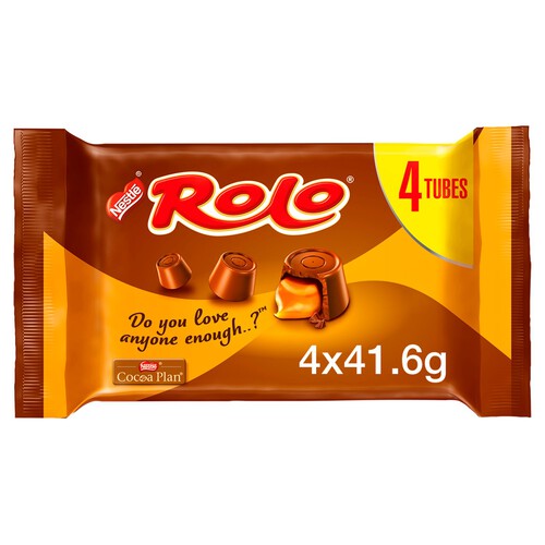 Rolo Milk Chocolate & Caramel Multipack 4 Pack