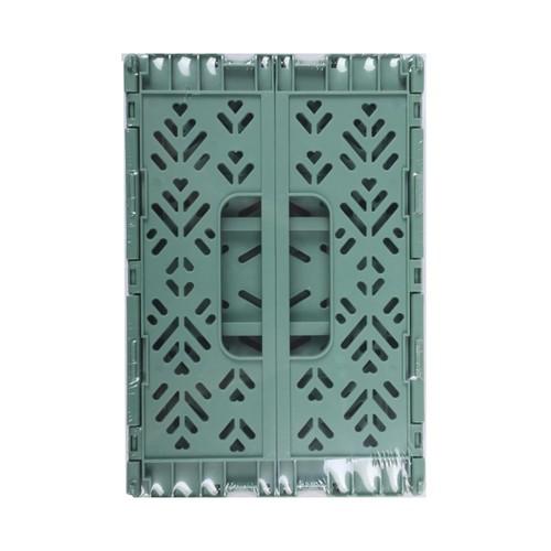 Morrisons Home Green Folding Storage Crates