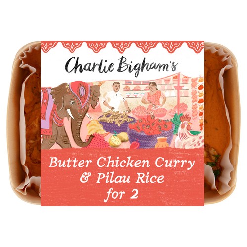 Charlie Bigham's Butter Chicken Curry & Pilau Rice 812g