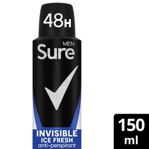 Sure Men 72h Invisible Ice Fresh Antiperspirant Deodorant 150ml