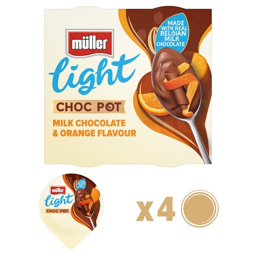 Muller Light Choc Pot Chocolate Orange Dessert