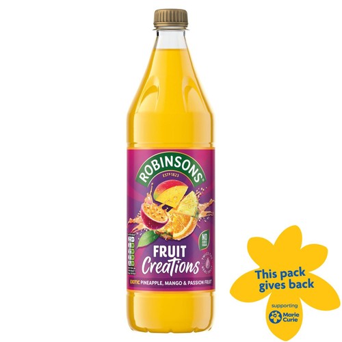 Robinsons Fruit Creations Exotic Pineapple Mango & Passion Fruit Squash