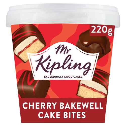 Mr Kipling Cherry Bakewell Cake Bites 220g