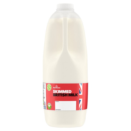 Morrisons British Skimmed Milk 4 Pint