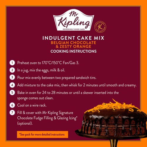 Mr Kipling Signature Chocolate & Orange Cake Mix