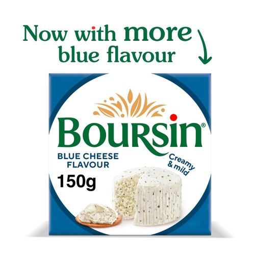 Boursin Blue Flavour Soft French Cream Cheese 150g
