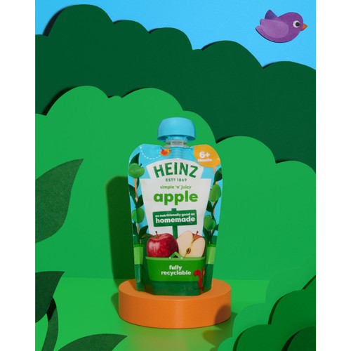 Heinz Apple Baby Food Fruit Pouch 100g
