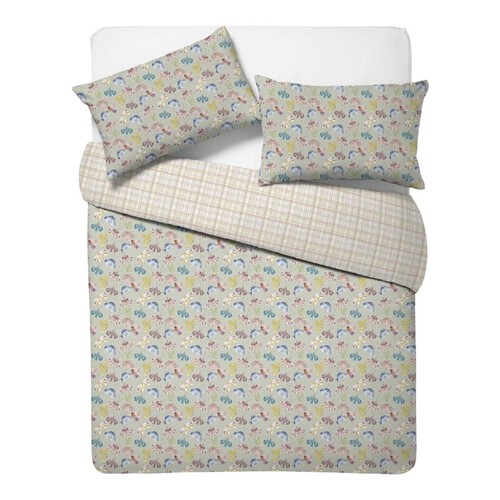 Nutmeg Home Easy Care Butterfly King Duvet Set