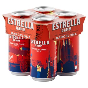 Estrella Damm Bottles 4x330ml