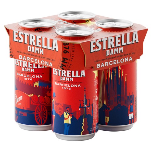 Estrella Damm Can 4x440ml