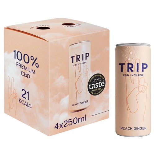TRIP Peach Ginger 4 x 250ml