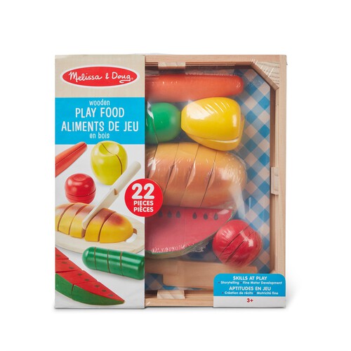 Melissa & Doug Wooden Play Food 22 Pieces