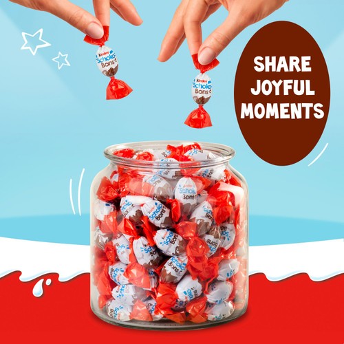 Kinder Milk Chocolate & Hazelnut Schoko Bons 200g