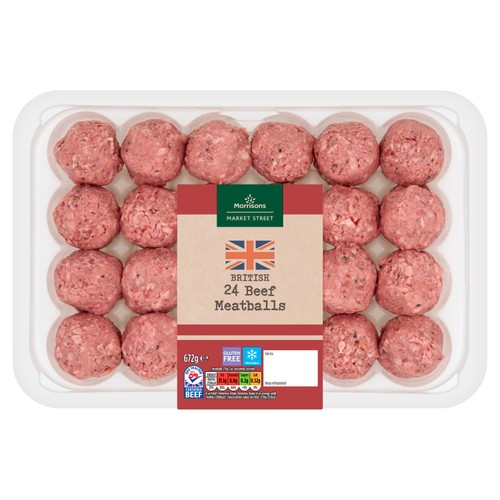 Morrisons British Beef Meatballs 672g