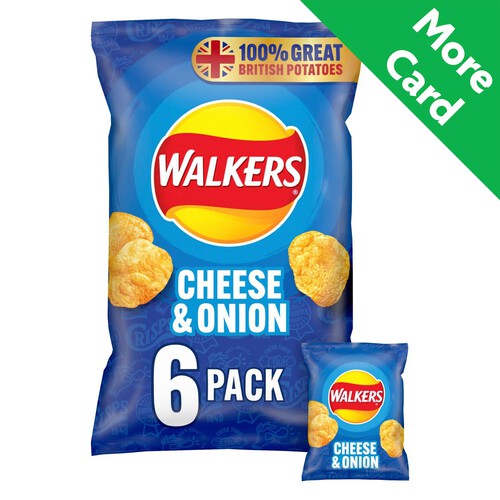 Walkers Cheese & Onion Multipack Crisps 