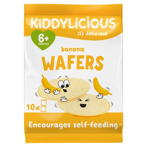 Kiddylicious Banana Maxi Wafers Baby Snacks