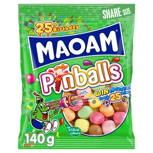 Maoam Pinballs Sweets Share Bag 140g