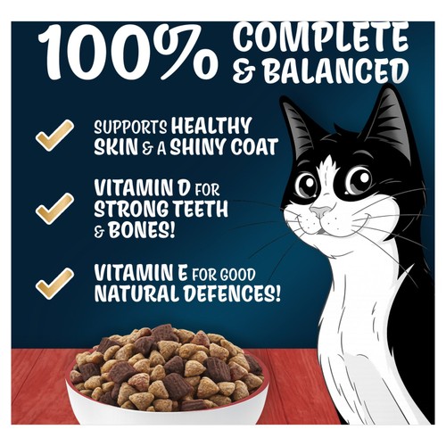 Felix Doubly Delicious Beef Chicken & Vegetables Dry Cat Food 