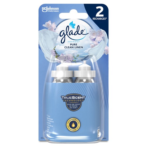 Glade Sense & Spray Twin Refill Clean Linen 