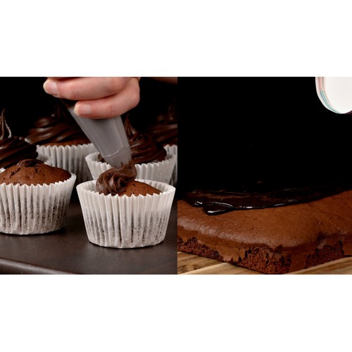 Mr Kipling Signature Baking Chocolate Fudge Fill & Glaze Cake Icing 400g
