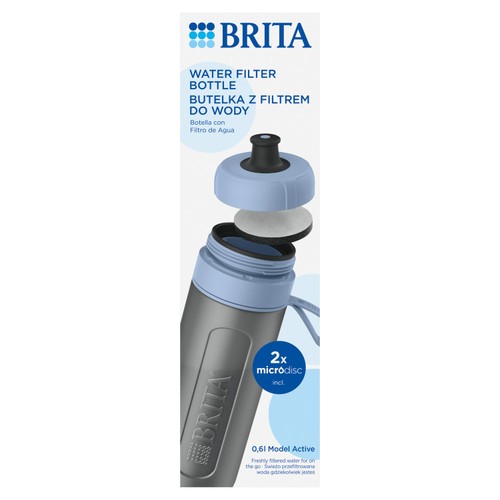 Brita Sports Water Filter Bottle Model Active Dark Blue