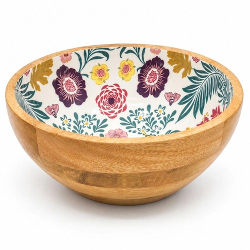 Kingsbridge Kitchen Printed Mango Wood Bowl