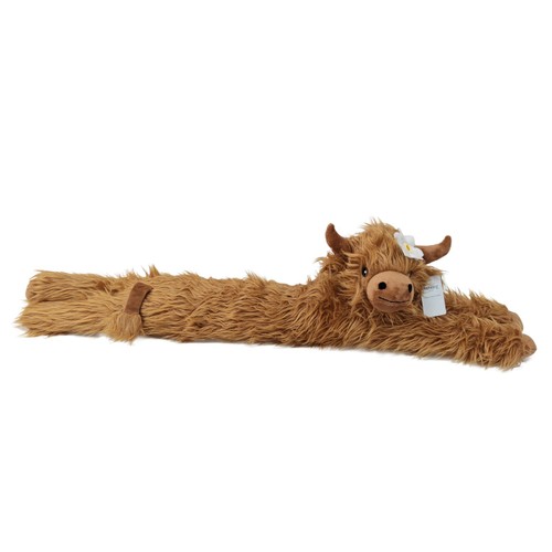 Nutmeg Home Highland Cow Draught Excluder With Daffodil