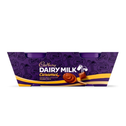 Cadbury Dairy Milk Chocolate and Caramel Dessert Pots2x60g