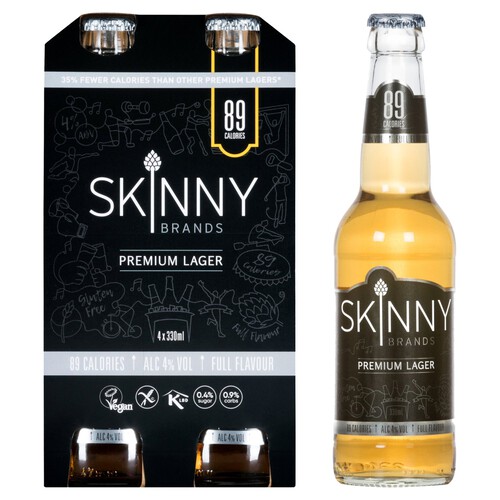 Skinny Brands Lager (Abv 4%)