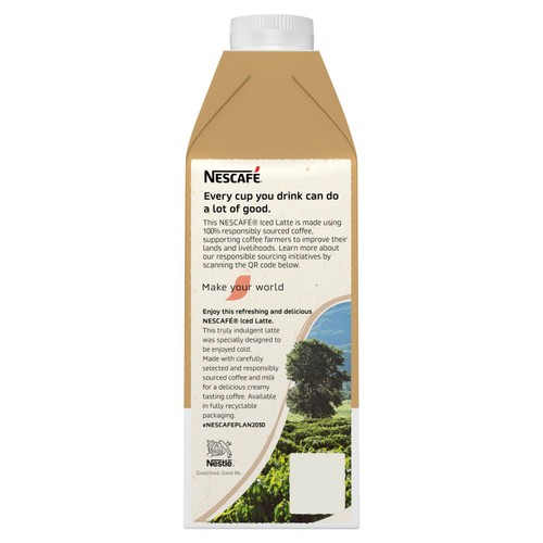 Nescafe Iced Latte Coffee Ready To Drink 750ml