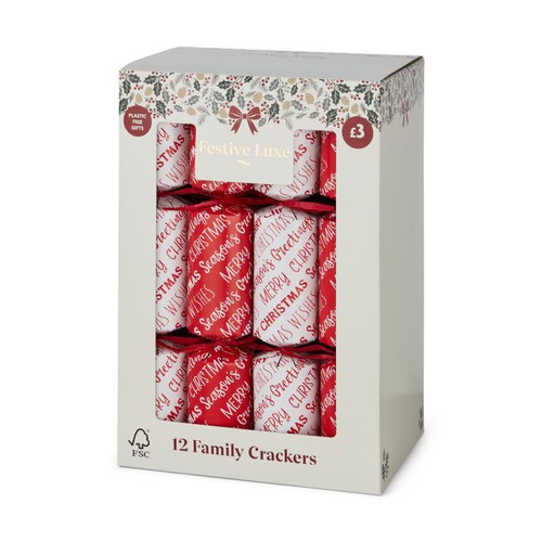 Morrisons Merry Christmas Family Crackers 12 Pack