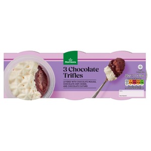 Morrisons 3 Chocolate Trifles