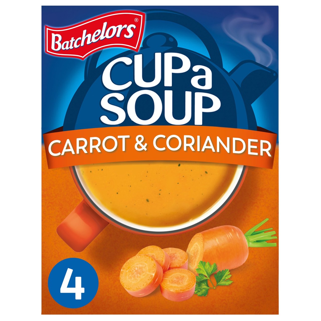 Batchelors Carrot & Coriander Cup a Soup 4 Sachets