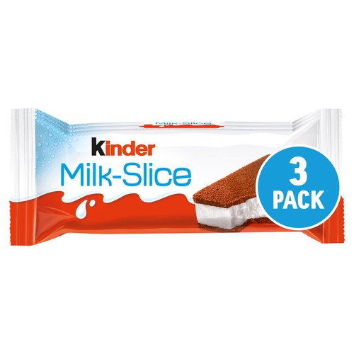Kinder Milk Slice Chilled Snack bar 3 x 28g