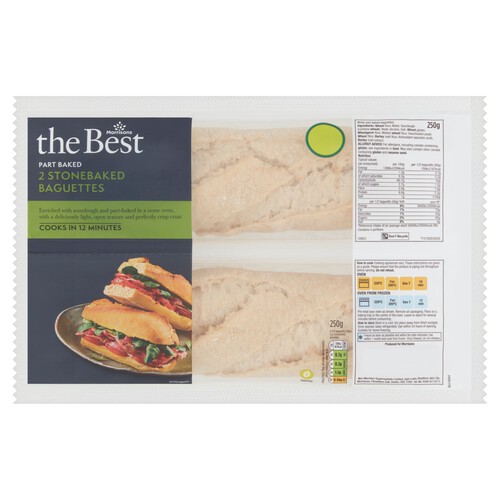 Morrisons The Best Sourdough Stonebaked Baguettes