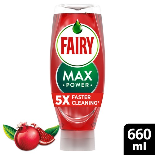 Fairy Max Power Pomegranate Washing Up Liquid