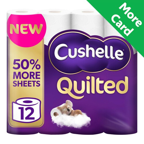 Cushelle Quilted Toilet Tissue Rolls