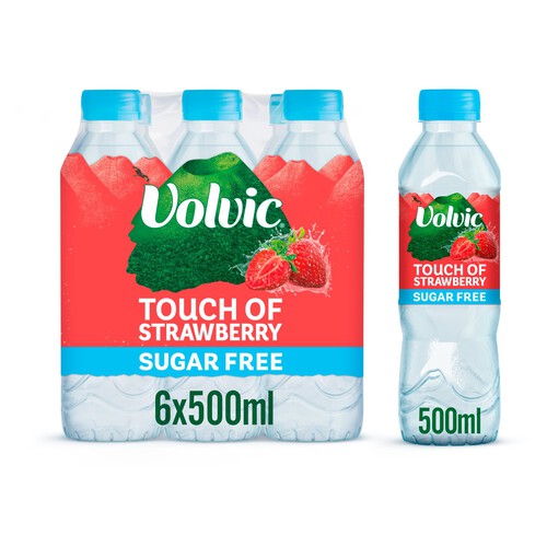 Volvic Touch Of Fruit Sugar Free Strawberry Flavoured Water