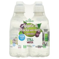 Morrisons Sugar Free Apple & Blackcurrant Flavoured Still Water 4 x 250ml