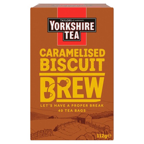 Yorkshire Caramelised Biscuit Brew 40 Tea Bags 