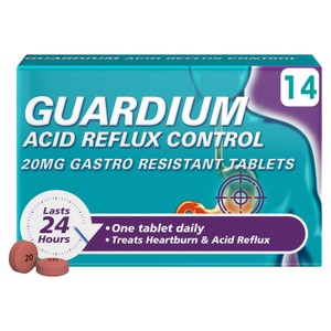 Guardium Acid Reflux Control 20mg Gastro Resistant Tablets x14