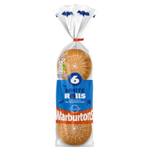 Warburtons Sliced Soft White Rolls