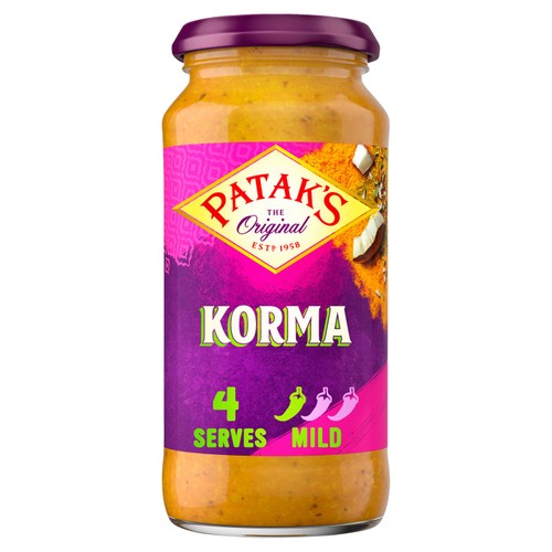 Patak's Korma Indian Curry Cooking Sauce 450g